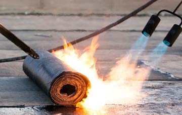 Upend asphalt flat roofing repairs